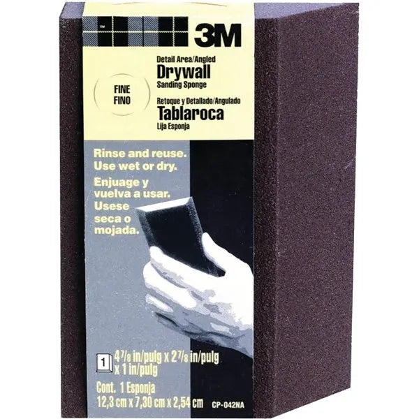 3m Cp-042 Fine Angled Drywall Sponge, Package Of 24