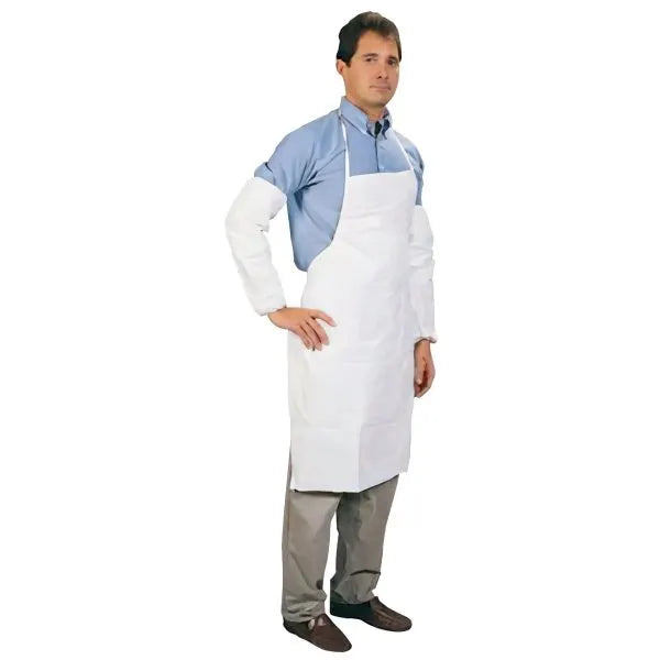 Dupont Apron Tyvek White 36 Inch Bib