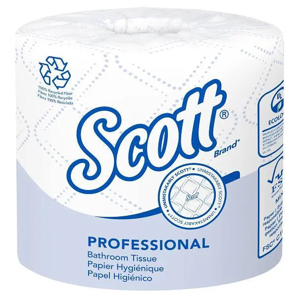 Scott® Professional 2-Ply Recycled Standard Roll Toilet Paper (80 Rolls-Case)