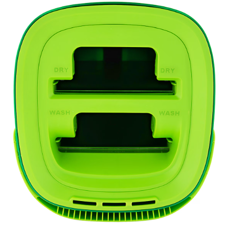 Libman Rinse 'n Wring Microfiber Butterfly Mop & Bucket Kit, Green, /Set