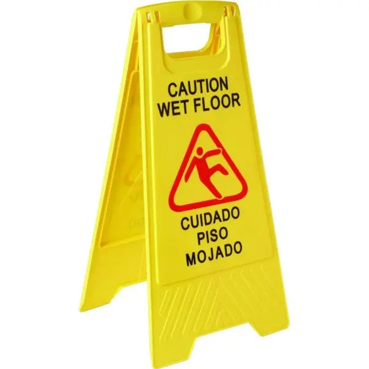 26 In Caution Wet Floor Sign (Yellow)