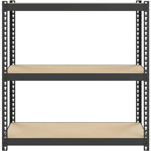 Space Solutions Black 3-Tier Steel Garage Storage Shelving Unit