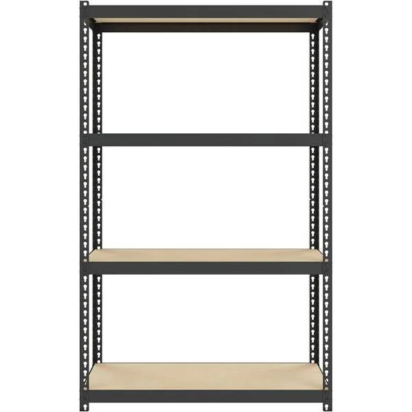 Space Solutions 4-Tier Steel Garage Storage Shelving Unit (Black)