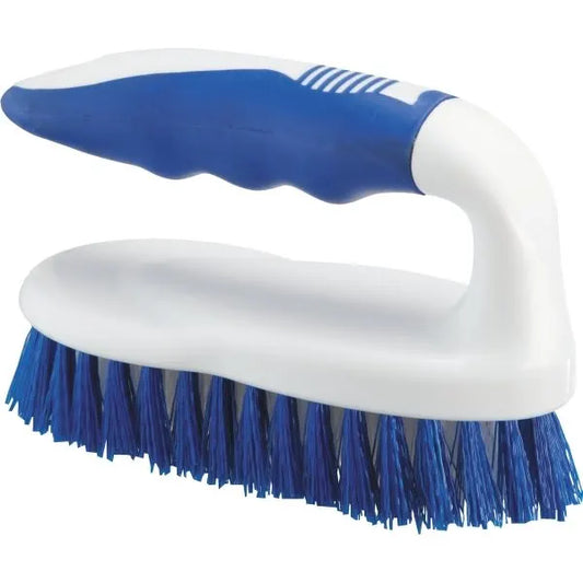 Maintenance Warehouse® Plastic Scrub Brush W/ Iron Style Handle (4-Pack)