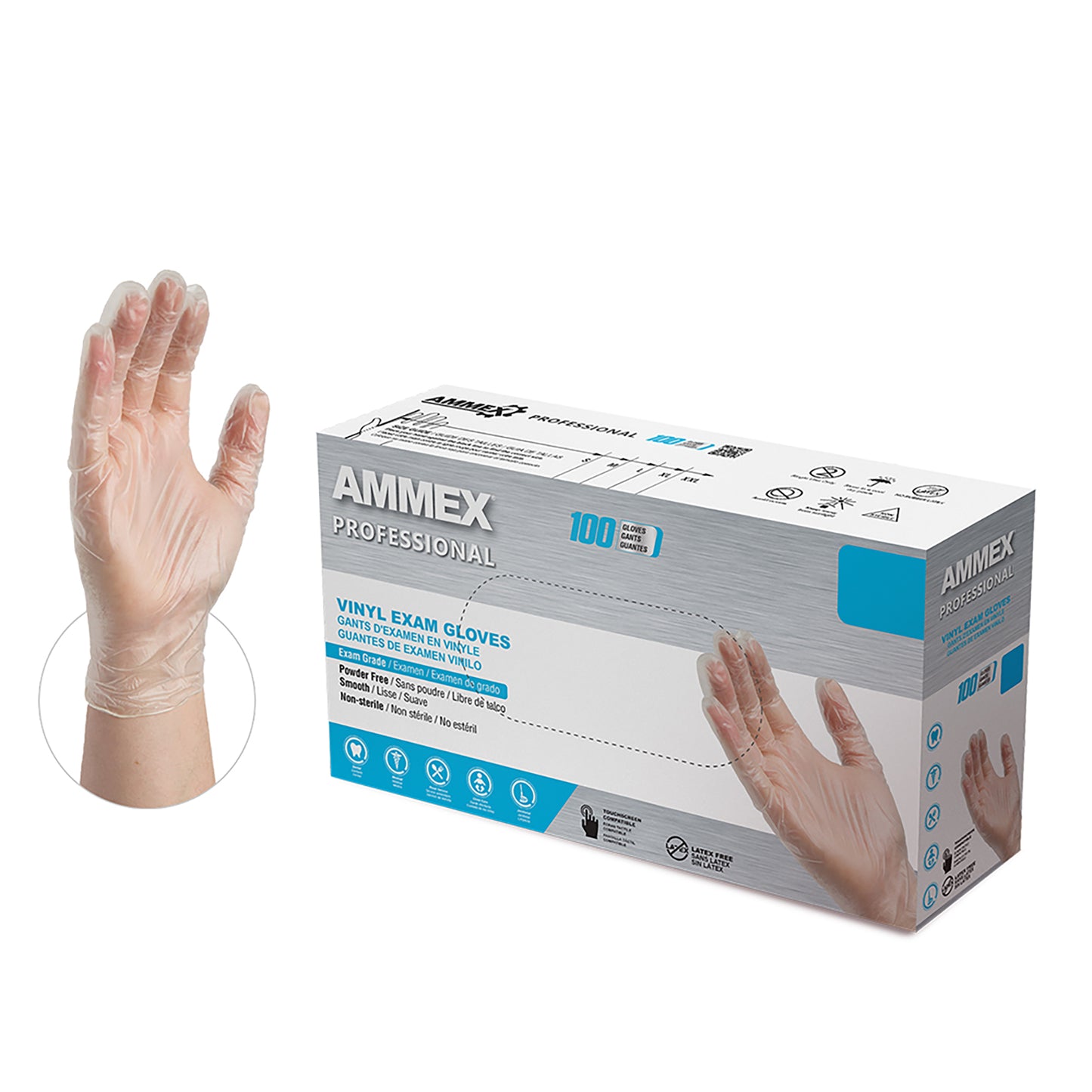 VINYL DISPOSABLE GLOVES CASE OF 1000