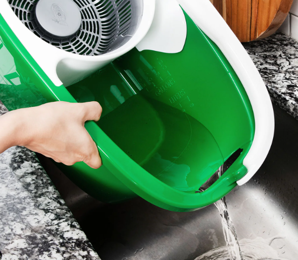 Libman Tornado Microfiber Spin Mop & Bucket, Green/White