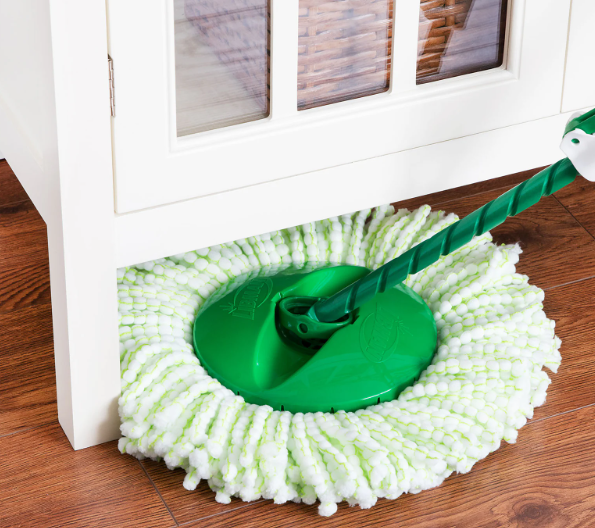 Libman Tornado Microfiber Spin Mop & Bucket, Green/White