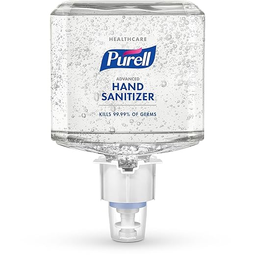 PURELL Advanced Hand Sanitizer Gel, Refreshing Gel, 1200 mL Hand Sanitizer Refill for PURELL ES4 Manual Dispenser (Pack of 2) - 5063-02