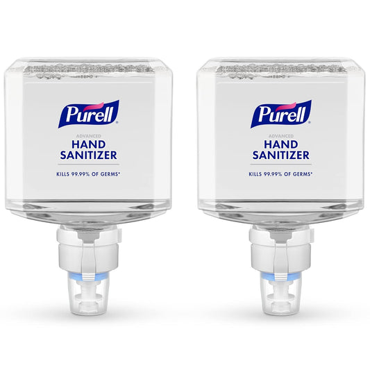 PURELL Advanced Hand Sanitizer Foam, Clean Scent, 1200 mL Refill for PURELL ES8 Automatic Hand Sanitizer Dispenser (Pack of 2) - 7753-02