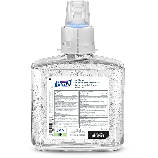 PURELL Advanced Hand Sanitizer Gel, Refreshing Gel, 1200 mL Hand Sanitizer Refill for PURELL ES4 Manual Dispenser (Pack of 2) - 5063-02