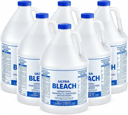 Bleach 1 gallon - 6 pack