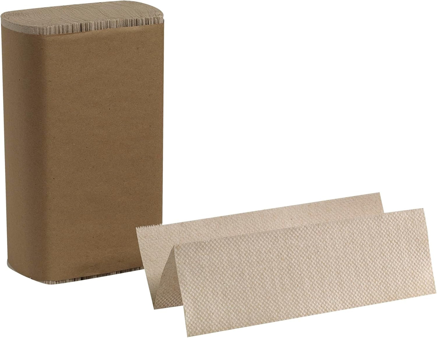 Basic Recycled Multifold Paper Towels, Brown, 250 Towels/Pack, 16 Packs/Case